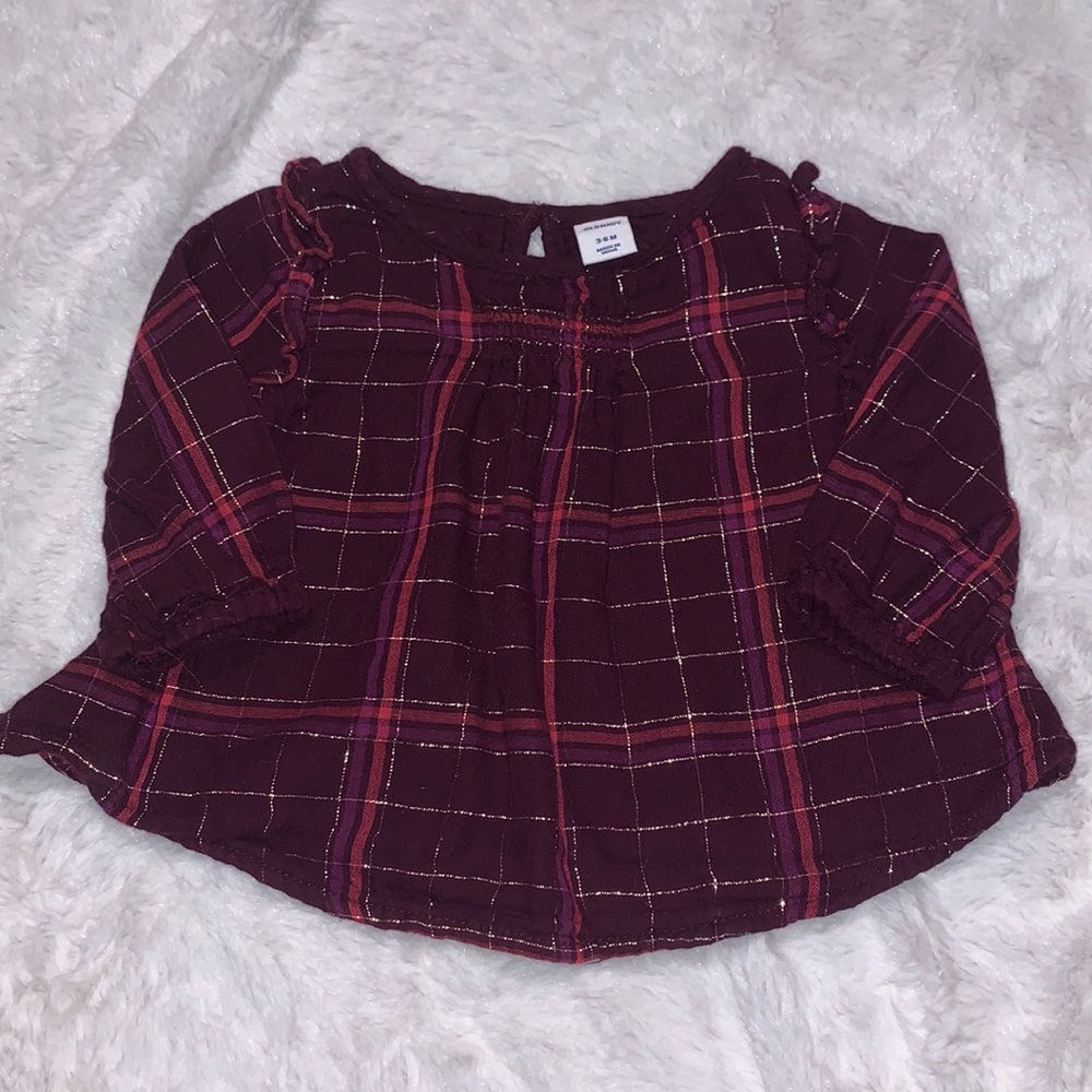 (3 for $10) Old navy long sleeve top 3/6 months baby girl clothing